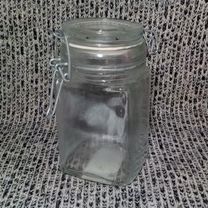 5/$15 Glass Jar with Hinged Lid